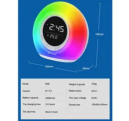 Портативная колонка, часы, будильник Kisonli Q6B Bluetooth 3600mAh 5Вт - мініатюра 4