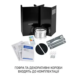 Витяжка декоративна похила Minola HVS 6812 BL 1200 LED - мініатюра 12