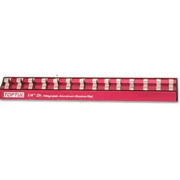 Планка для головок магнітна Toptul 3/8"х240х12шт PBKB2R2412