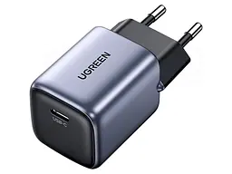 Мережевий зарядний пристрій UGREEN CD319 Nexode Mini GaN 30 W 1xUSB-C PD3.0 QC4.0 Wall Charger Gray (90666) - мініатюра 1