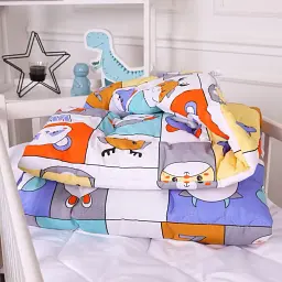 Набір дитячий MirSon зима Kids Time 20-0039 Zoo alphabet 110x140 см EcoSilk: ковдра з подушкою (2200009665769) - мініатюра 4