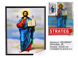 Набір для творчості алмазна картина Вседержитель Strateg HEG86047, 30x40 см - мініатюра 1