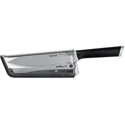 Кухонний ніж Tefal Eversharp, 16.5см, з чохол-точило нержавіюча сталь, чорний (K2569004)