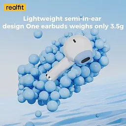 Безпровідні навушники Realfit F2 Pro, активне шумозаглушення, Bluetooth 5.3,з мікрофоном, Фіолетові  - мініатюра 2