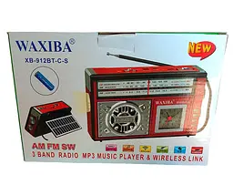 Акумуляторний радіоприймач Waxiba XB-961BT-C-S із сонячною панеллю - мініатюра 3