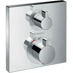 Термостат для душу Hansgrohe прихованого монтажу Ecostat Square із запірним вентилем хром 15712000