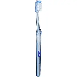 Зубна щітка Vitis Medium середньої жорсткості синя + Vitis Whitening зубна паста 15 мл - мініатюра 2