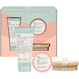 Набір Baylis & Harding The Fuzzy Duck Cotswold Spa: Лосьйон для тіла Calm, 200 мл + Скраб для тіла Indulge, 250 г + Щітка для тіла - мініатюра 2