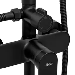 Душова система Rea Verso Black з виливом REA-P9145, Чорний матовий - мініатюра 6