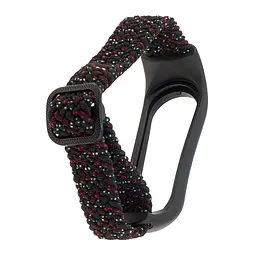 Ремінець Braided Buckle Enhanced Mi Band 3/4/5/6/7 Pollen Чорний - мініатюра 2