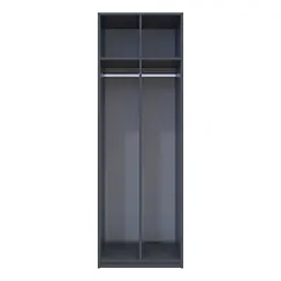 Роздягальня Doros 2-х секційна Графіт 2 ДСП 60х52х180 (40512886) - мініатюра 4