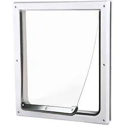 Двері Trixie для собак та котів FreeDog пластикові M/XL 39x45 см/33-40 см білі (3879) - мініатюра 2