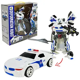 Іграшка-трансформер робот-поліцейський автомобіль Deformation robot (6623B)