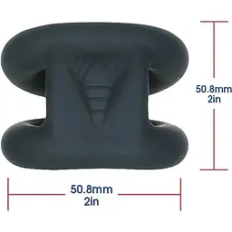 Подвійне ерекційне кільце Lux Active - Tug - Versatile silicone Cock Ring - мініатюра 2