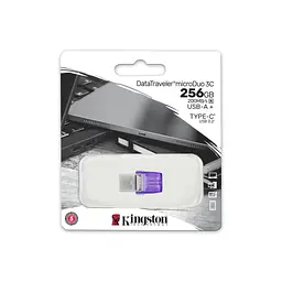 Накопичувач 256GB USB 3.2 Type-A + Type-C DT microDuo 3C R200MB/s Kingston teh0013391 - мініатюра 8