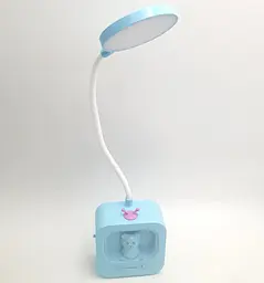 LED-лампа сенсорна світлодіодна настільна акумуляторна (знімний 18650) дитяча на гнучкій ніжці 28 см світильник-нічник WinBoss 1943 - мініатюра 2