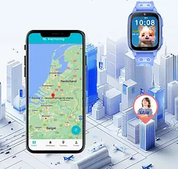 Смарт годинник дитячий Lemfo D57 з GPS трекером, 4G SIM-картою, відеодзвінками, прослуховуванням, геозоною та кнопкою SOS Синій - мініатюра 14
