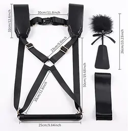 БДСМ-набір LOCKINK YEAHWOW Black Doggy Style Saddle set SX2845 104348 - мініатюра 2