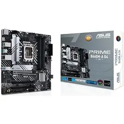 Материнська плата Asus Prime LGA1700, B660M-A D4-CSM, B660, 4xDDR4, Int.Video(CPU), 4xSATA3, 2xM.2, 1xPCI-E 16x 4.0, 2xPCI-E 16x 3.0, ALC 5xUSB3.2/6xUSB2.0, HDMI/DP, CrossFire, MicroATX - мініатюра 2