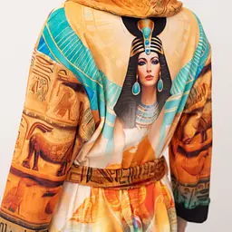 Халат жіночий з плюшевого велюру ексклюзивний Egypt 18362 M-L - мініатюра 4