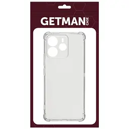 TPU чохол GETMAN Ease logo посилені кути Full Camera для Xiaomi Redmi Note 14 4G (Europe version) Безбарвний (прозорий) - мініатюра 3