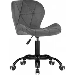 Офісне крісло GT Racer B-30 Velvet Dark Gray [123074] - мініатюра 2