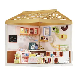 Конструктор-румбокс Mini House серії Інтер'єр - Котокафе з підсвічуванням (8007) - мініатюра 4