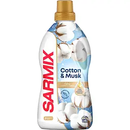 Кондиціонер для білизни Sarmix Cotton & Musk 900 мл