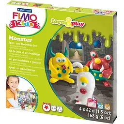 Набір пластики Fimo kids Монстр 4 кольори 42 г  