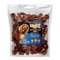 Ласощі для собак UniQ PETS М'які кісточки з качки 500 г