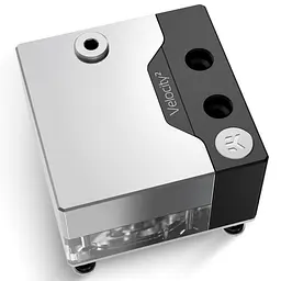 Водоблок EKWB EK-Quantum Velocity² DDC 4.2 PWM D-RGB - 1700 Nickel + Plexi - мініатюра 1