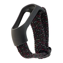 Ремінець Braided Buckle Enhanced Mi Band 3/4/5/6/7 Pollen Black