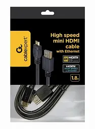 Кабель Cablexpert HDMI-miniHDMI V 2.0 1.8 м (CC-HDMI4C-6) - мініатюра 2