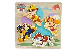 Дерев'яна розвиваюча іграшка KidsHits Paw Patrol набір для творчості з вкладишами та трафаретами 3