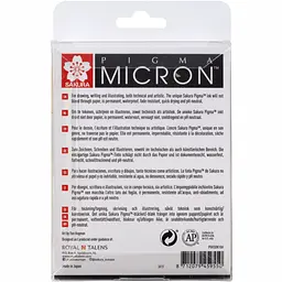 Набір лінерів Pigma Micron 10 шт Чорний Sakura - мініатюра 2