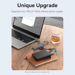 Концентратор Vention USB 3.0 to 4xUSB 3.0 Hub With Power Supply 0.15m black (CHLBB) - мініатюра 7