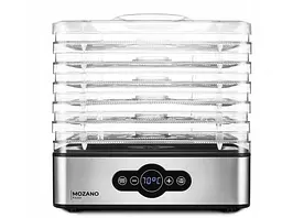 Сушарка дегідратор для харчових продуктів грибів і фруктів Mozano Dehydrator 400 Вт - мініатюра 5