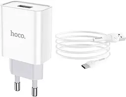 Зарядний пристрій HOCO C81A Asombroso single port charger set Type-C white - мініатюра 4
