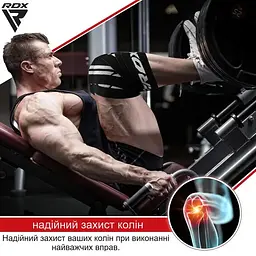 Бинти на коліна RDX GYM KNEE WRAP R11 BLACK/RED (WAH-KR11BR) - мініатюра 2
