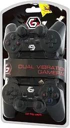 Геймпад подвійний Gembird JPD-UDV2-01 USB black - мініатюра 3