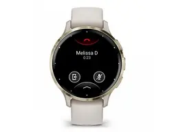 Смарт-годинник Garmin Venu 3S Soft Gold S. Steel Bezel with Ivory Case and S. Band (010-02785-04) - мініатюра 2