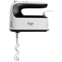Міксер Adler AD 4229 ручний/ 600Вт/ 9 швидкостей/ Turbo/ контейнер для аксесуарів/ білий - мініатюра 2