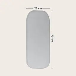 Простирадло Lionelo Bamboo Sheet Off White Grey 70 x 28 см (LO-BAMBOO SHEET OFF WHITE GREY 70x28) 2 шт. - мініатюра 5