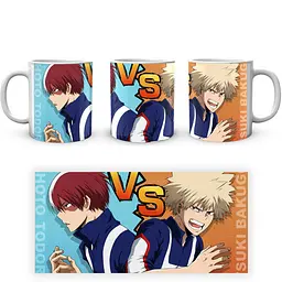 Кухоль GeekLand Моя геройська академія My Hero Academia Тодороки проти Бакуго MHA 02.503 330 мл білий - мініатюра 3