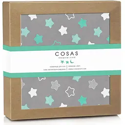 Наматрацник непромокаючий Cosas Cookie 70х120 см м'ятний (WaterSheet_CookieMint_120)