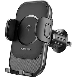 Тримач Borofone Blue Charm wireless fast charging Car holder air outlet BH204 15W 4.5-7"