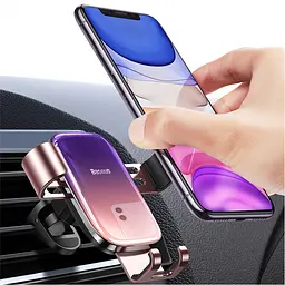 Тримач в машину Baseus Glaze Gravity Car Mount black (29242 black) - мініатюра 6