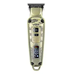 Машинка для стрижки волосся VGR V-901 LED-дисплей акумуляторна 1600mAh 5W Gold (3_05172)