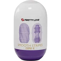 Мастурбатор яйце Pretty Love Smooth Stripes Cupid-X фіолетовий