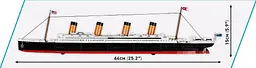 Конструктор COBI R.M.S. Titanic 1:450 (722 деталі) — Велика модель Титаніка 64 см - мініатюра 6